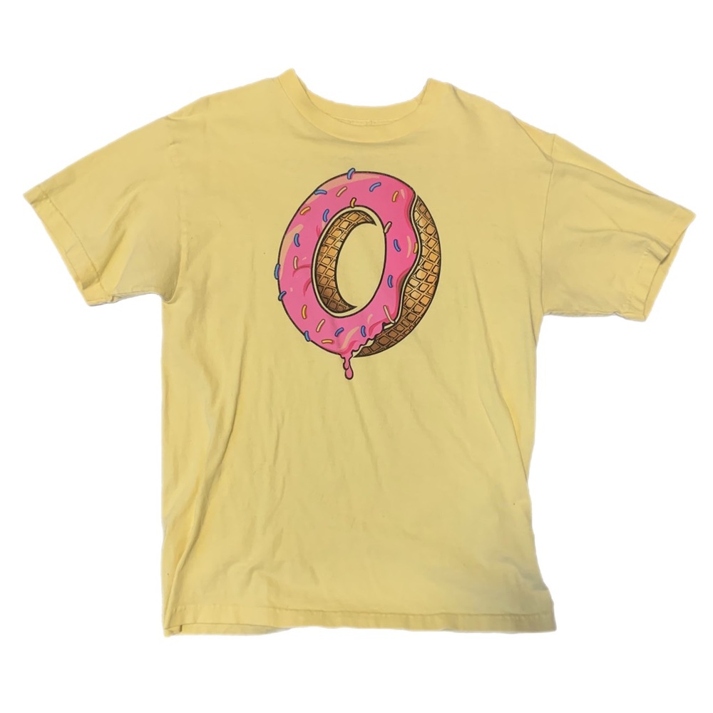 Odd Future Yellow Pink Donut Medium T-Shirt